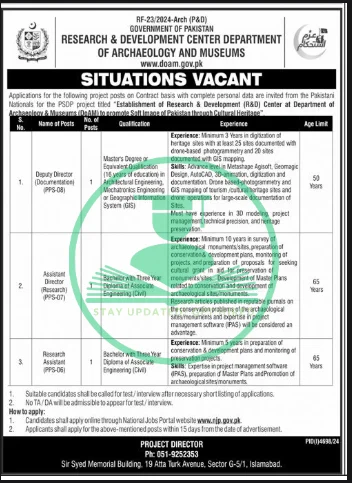 Museum Department Punjab Jobs