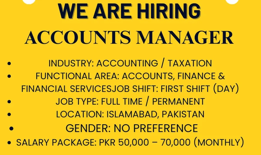 Accounts Manager